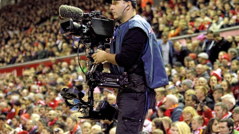 File photo dated 28/10/15 of a Sky Sports cameraman with a steady cam at Anfield, Liverpool. Sky has said rising costs from screening Premier League football and a &quot;weaker UK advertising market&quot; has dragged on profits. PRESS ASSOCIATION Photo. Issue date: Thursday April 20, 2017. The broadcaster saw an 11% drop in operating profit to &Acirc;&pound;1.01 billion in the nine months to March 31 as it pointed to a &Acirc;&pound;494 million bill linked to Premier League costs. See PA story CITY Sky. Photo credit should read: Richard Sellers/PA Wire. 