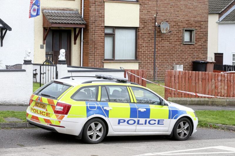Police remain at the scene in Newtownabby where two women and a man were found dead in an apparent murder-suicide on Friday night Picture by Mal McCann. 