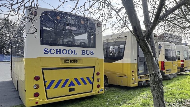 Pupils were left without transport for two days. Picture By Hugh Russell 
