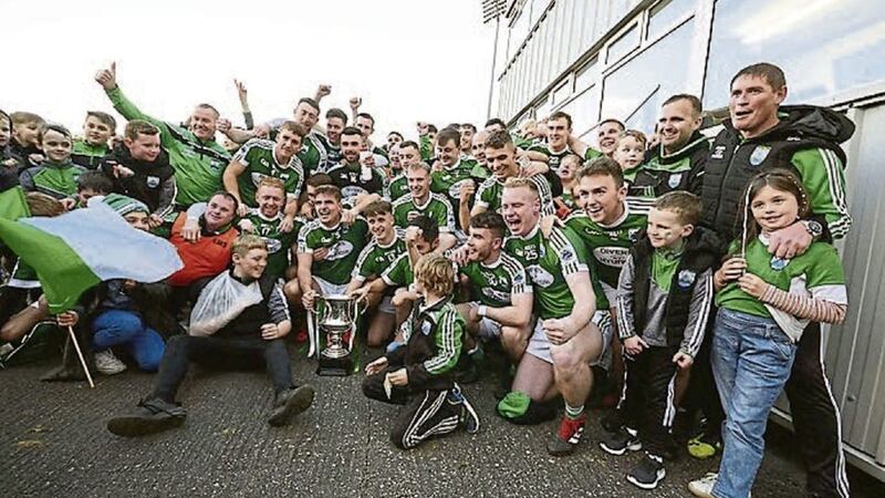 Gaoth Dobhair celebrate a first Donegal title in 12 years. Seven of the winning squad make it on to Gerry McLaughlin&#39;s best XV of the 2018 series 