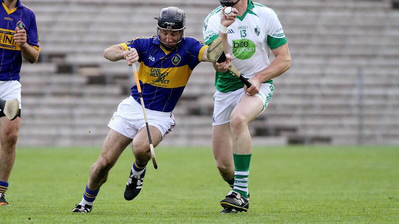 &nbsp;Lisbellaw's JP McGarry, right, was to the fore in Fermanagh's Lory Meagher success