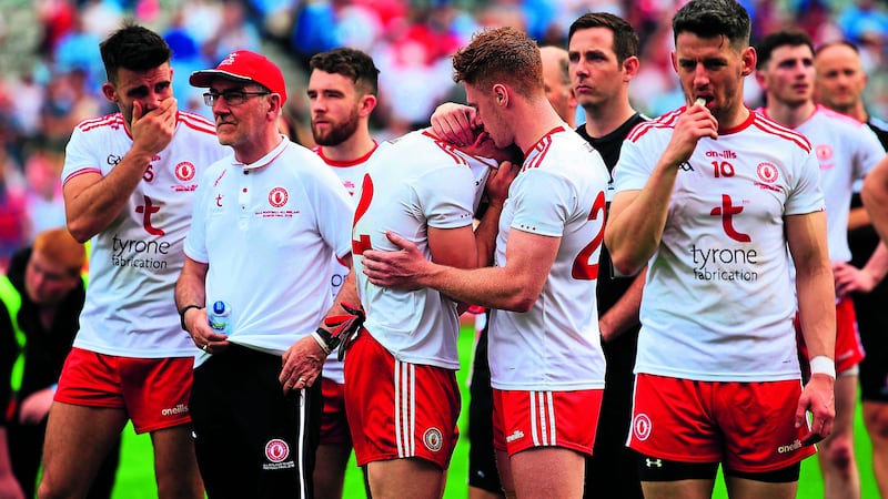 Having got to an All-Ireland final, Tyrone need to find out a way of taking that extra step which will bring them another All-Ireland title. Their no-risk playing style doesn't help in that respect