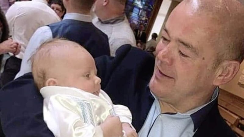 West Belfast man Anthony O'Toole pictured with his grandson Corey