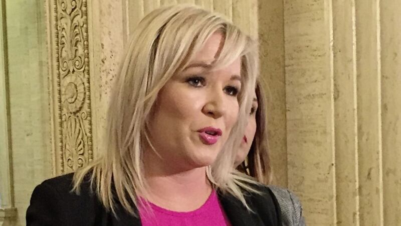 Michelle O&#39;Neill challenged Theresa May to withdraw her &#39;misleading and mischievous&#39; comments. Picture by David Young/PA Wire 