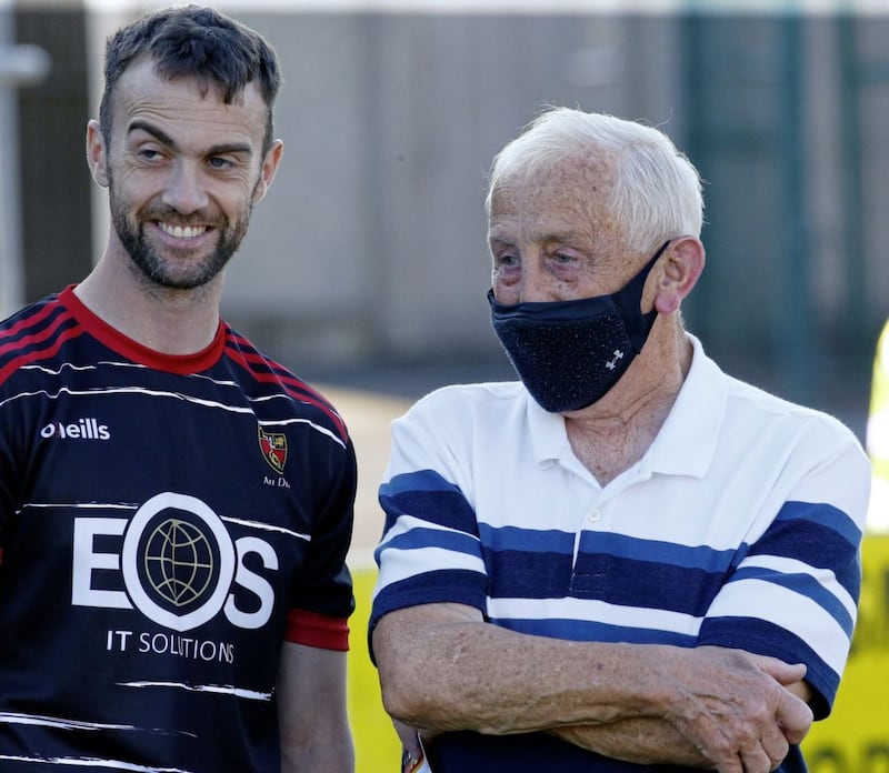 Conor Laverty brought legendary former Meath manager Sean Boylan on board to help out with the Down U20s this year. Picture by Philip Walsh 