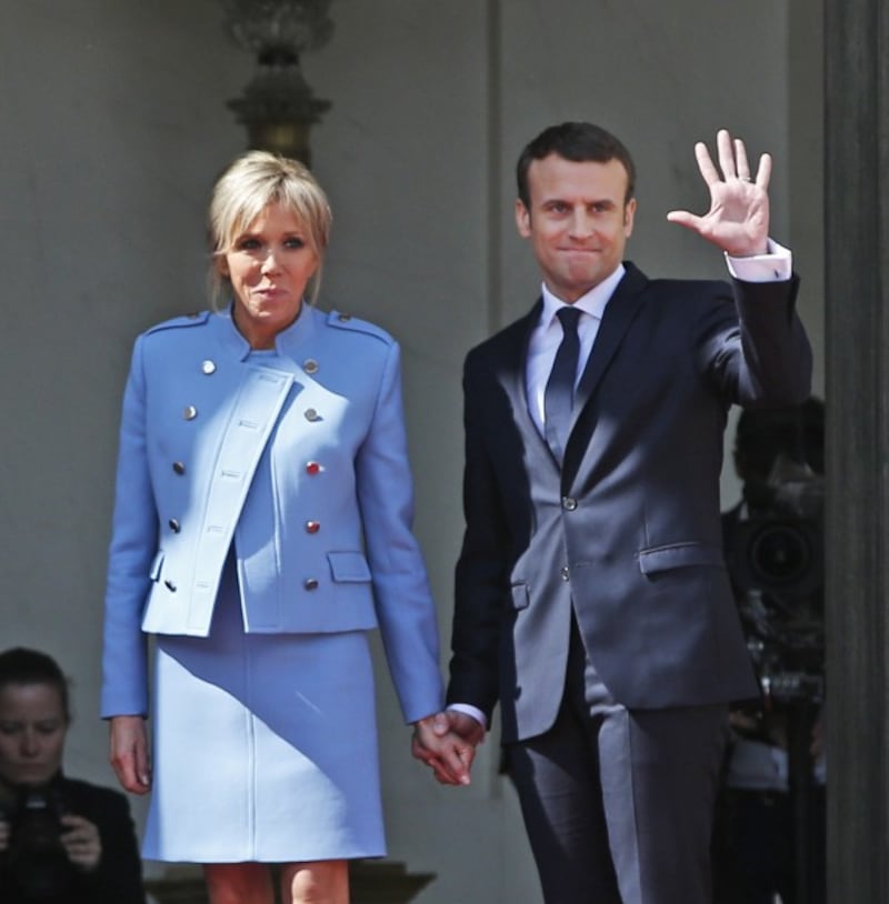 New French President Emmanuel Macron and his wife Brigitte 