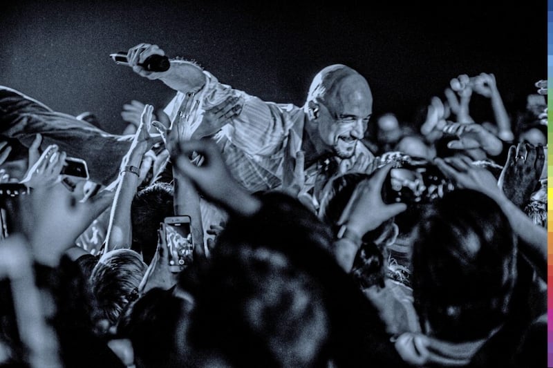 In &#39;normal&#39; times, Tim Booth likes to get up close and personal with the James crowd 