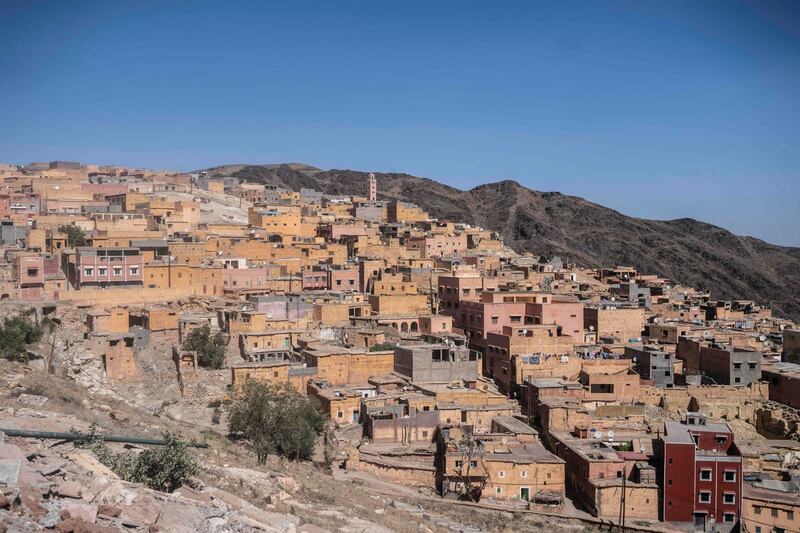 A view of Moulay Brahim village, near the epicentre of an earthquake, outside Marrakech, Morocco