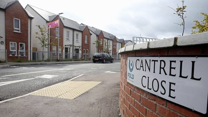Cantrell Close in east Belfast where a number of Catholic families have been forced to leave their homes. Picture by Mal McCann. 