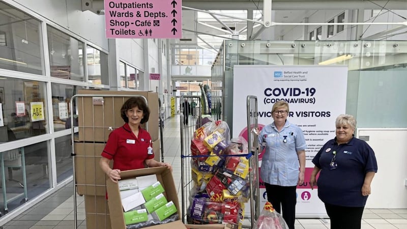 Items donated to staff in the Belfast Health Trust 