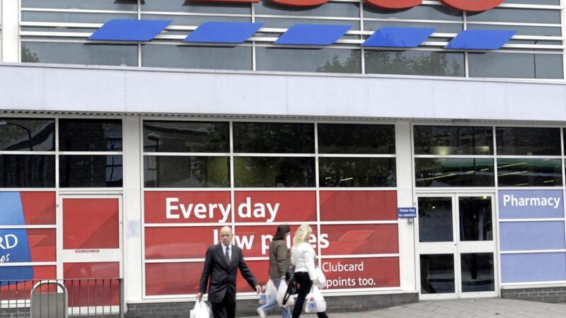 Supermarket giant Tesco has reported a 28.4 per cent rise in full-year underlying operating profits to &pound;1.64 billion 