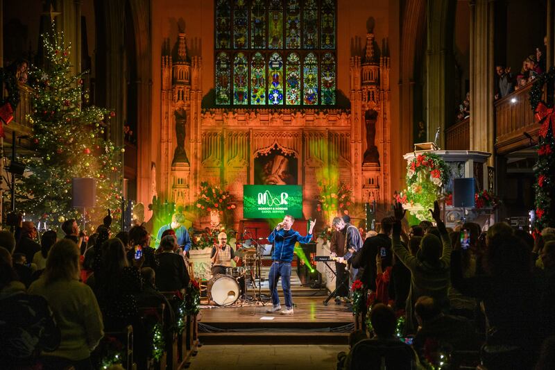 Kaiser Chiefs perform during Nordoff and Robbins annual fundraising Christmas Carol Service