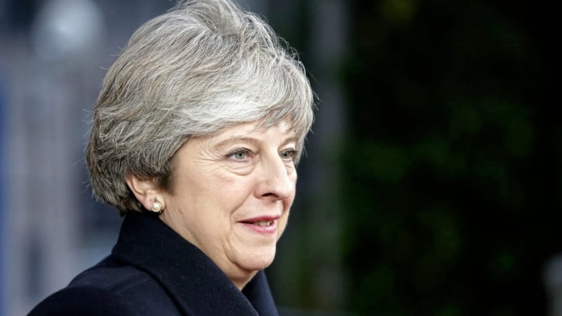 British Prime Minister Theresa May arriving for an EU summit in Brussels on December 14. Picture by Associated Press 