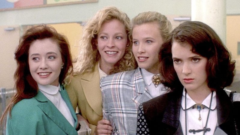 Winona Ryder, right, was just 16 when Heathers began filming 