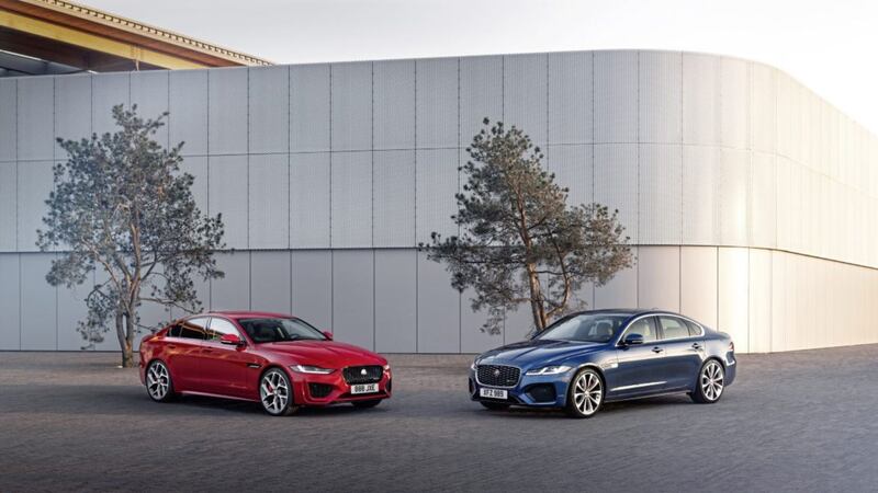 Jaguar has given its XE, pictured left, and XF models a raft of updates 