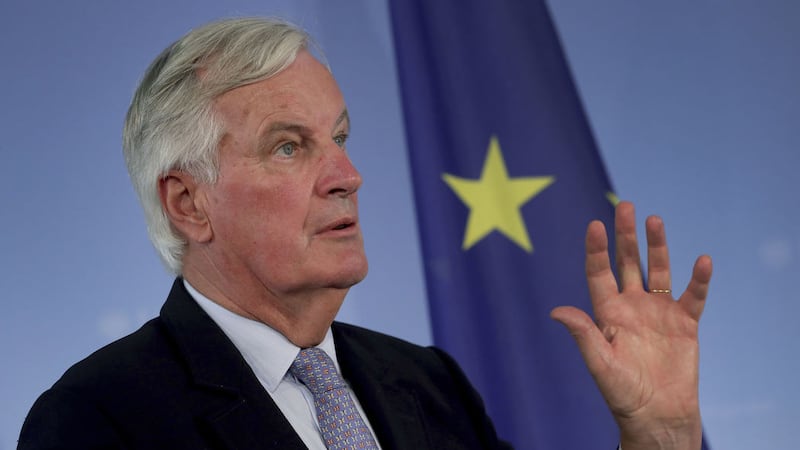 EU Brexit Chief Negotiator Michel Barnier addresses the media during a joint press conference with German Foreign Minister Heiko Maas after a meeting at the foreign ministry in Berlin, Germany. Picture by Press Association
