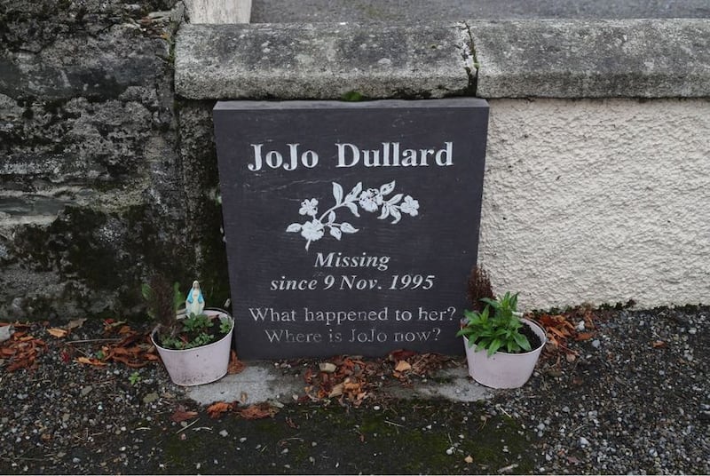 &nbsp;A memorial at the last known spot where Josephine'JoJo'  Dullard was seen in Moone in Co Kildare, as Gardai announced her disappearance 25 years ago, has been upgraded to murder