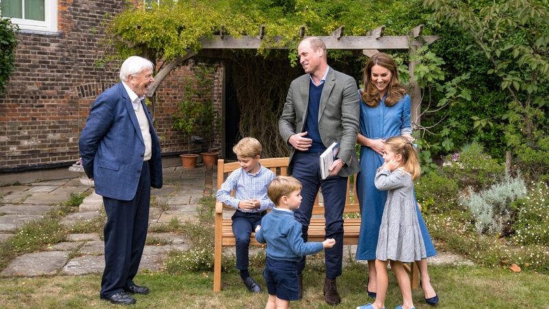 Prince George, Princess Charlotte and Prince Louis asked the much-loved naturalist questions about animals in a video.