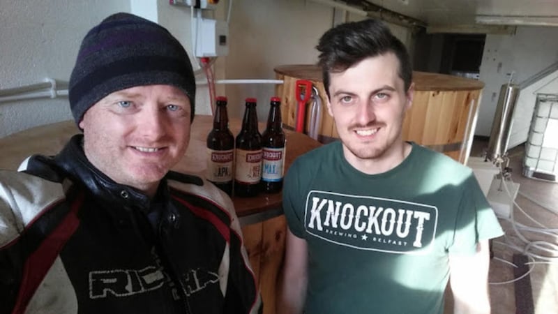 Beer blogger Roy Willighan (left) recently completed a tour of Northern Ireland&#39;s 24 breweries in 36 hours on his motorbike 