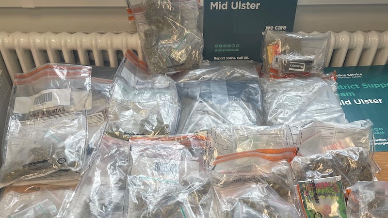 Suspected Class B drugs seized at a property in Cookstown on Thursday, worth an estimated £30,000.