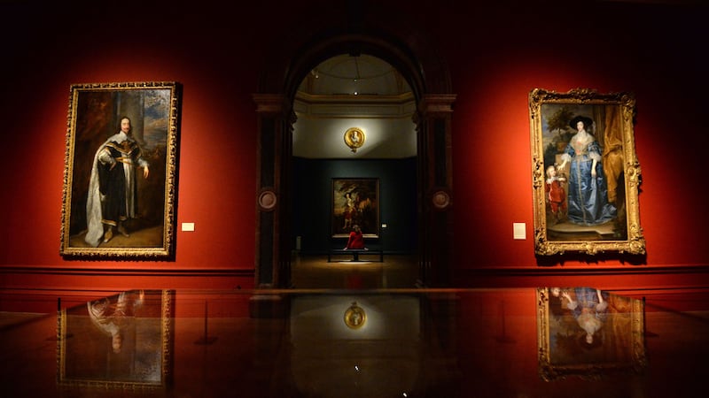 The exhibition includes a spectacular set of tapestries and works by Anthony Van Dyck.