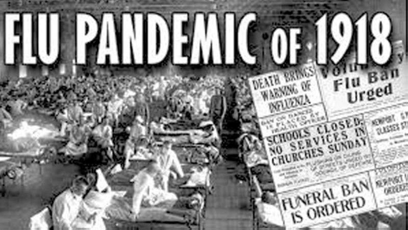 The flu pandemic of 1918 killed almost 50 million people 
