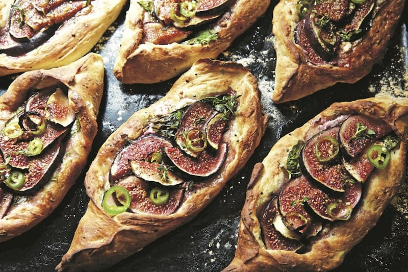 Feta and fig pide from Honey &amp; Co At Home by Sarit Packer and Itamar Srulovich 
