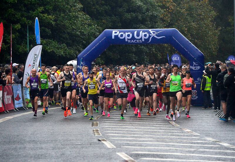 Thousands took to the streets for the Belfast City Half Marathon on Sunday. 