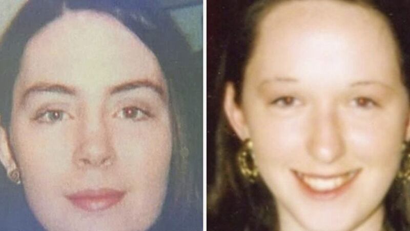 Deirdre Jacob, left, went missing in 1998 while Jo Jo Dullard disappeared in 1995. Picture from RT&Eacute; 