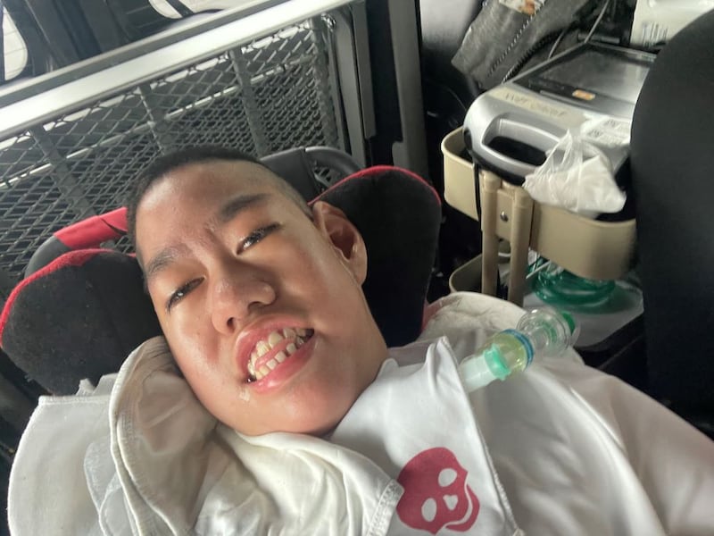Urgent appeal to find modified a grey Ford Transit Custom van relied upon by terminally-ill Elijah Cariazo that was stolen from Hackney, east London on 26 March 2024. (Met Police)