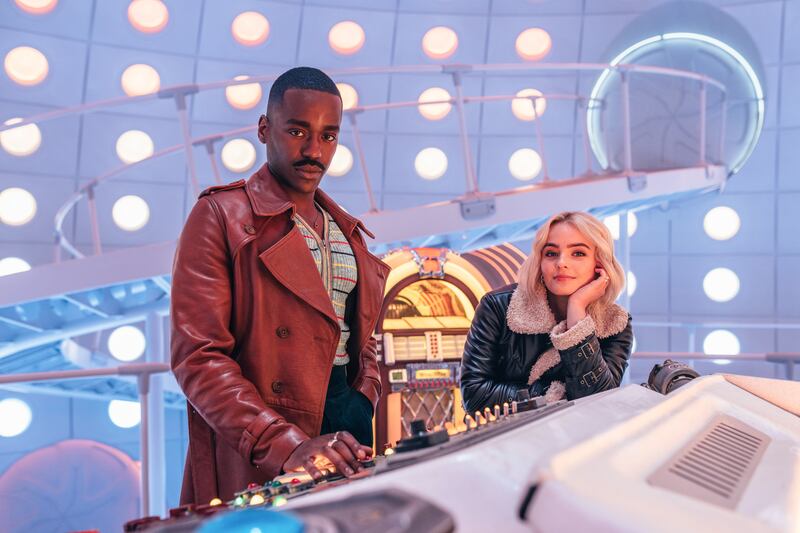 The Doctor (Ncuti Gatwa) and Ruby Sunday (Millie Gibson) appeared in the Christmas Day episode (James Pardon/Bad Wolf/BBC Studios)