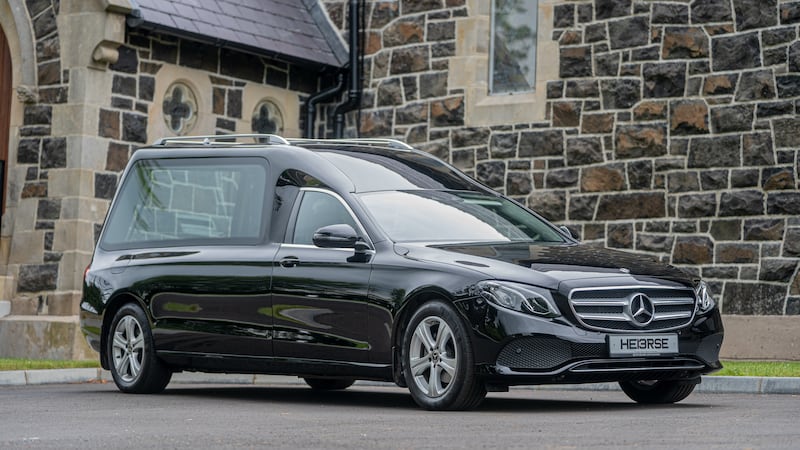 An undertaker's hearse was ticketed in Omagh despite containing a coffin and being parked near a church (file pic)