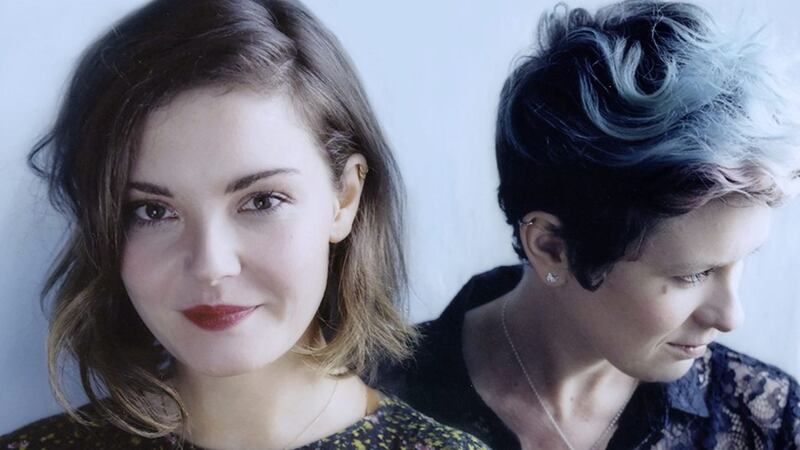 Glasgow&#39;s Honeyblood (Stina, left, and Cat) will play their first Irish dates next month 