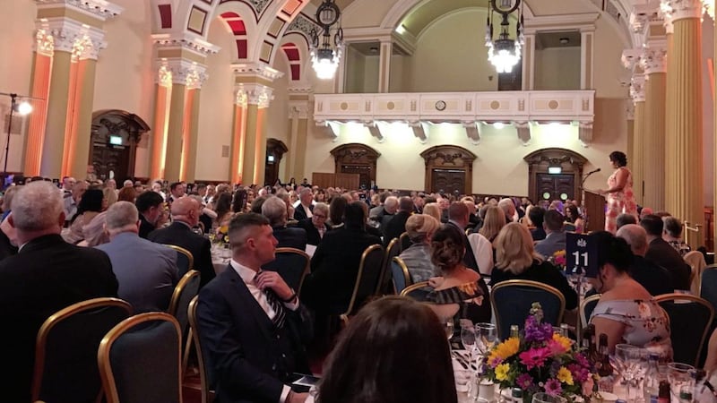 Guests in 2018 at then Belfast lord mayor Deirdre Hargey&#39;s installation dinner 