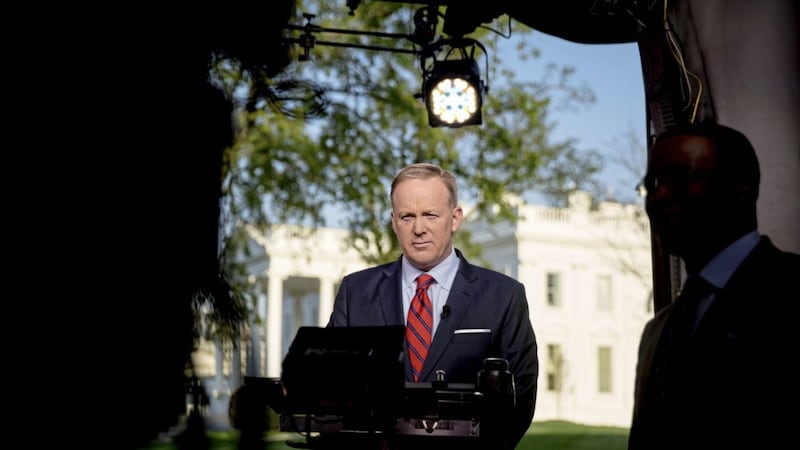 White House press secretary Sean Spicer apologised for making an &quot;insensitive&quot; reference to the Holocaust in earlier comments about Syrian president Bashar Assad&#39;s use of chemical weapons Picture by Andrew Harnik/AP 