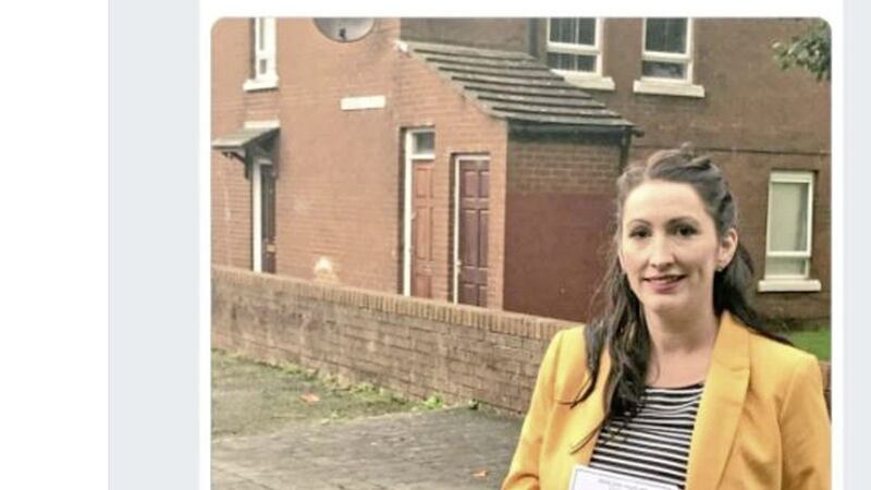 Emma Little-Pengelly, the DUP MP for South Belfast, described The Irish News article as &quot;absolutely pathetic&quot;. Picture from Twitter/Emma Little-Pengelly 