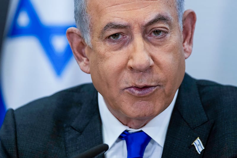 Benjamin Netanyahu was defiant in the face of criticism from the US (Ohad Zwigenberg/AP)