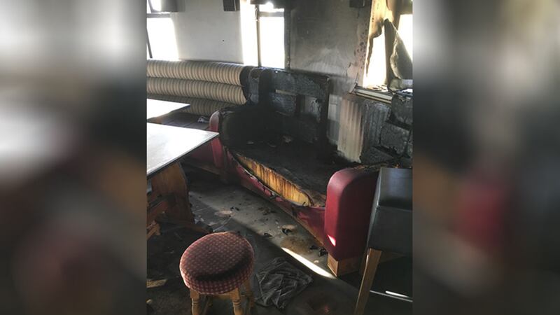 &nbsp;Damage was caused to an upstairs bar as well as a lounge at Castlebay Community Centre in Brocagh, Co Tyrone