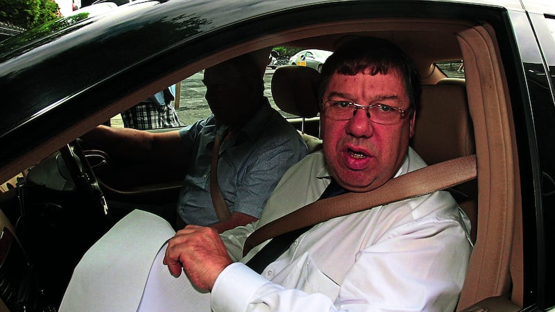 Former taoiseach Brian Cowen arrives at Leinster House, Dublin, to give evidence at the Oireachtas banking inquiry