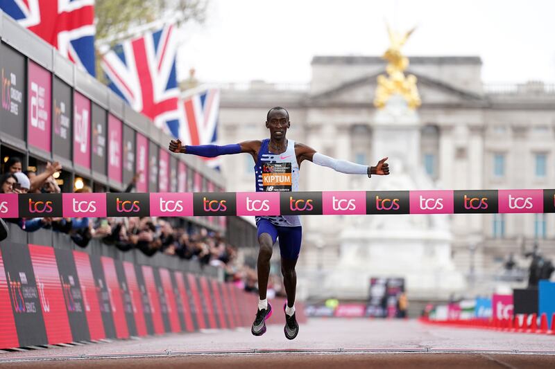Kelvin Kiptum set a new London Marathon record in 2023