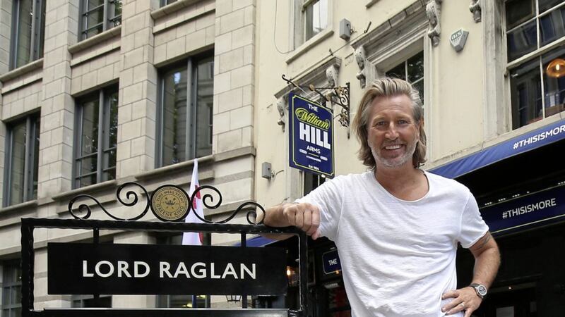 Robbie Savage at the Lord Raglan Pub in London. PRESS ASSOCIATION Photo. Picture date: Monday June 17, 2018. See PA story WORLDCUP England. Photo credit should read: Nigel French/PA Wire 