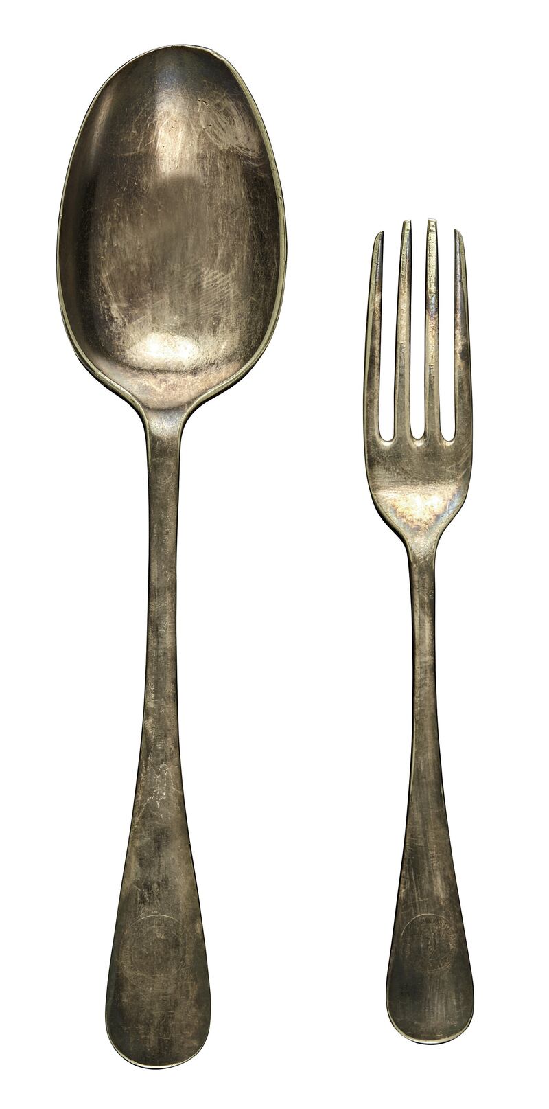 A spoon and fork from the expedition (Sotheby's)