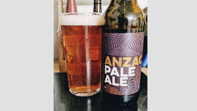 ANZAC is a pale ale made with Australian and New Zealand hops 