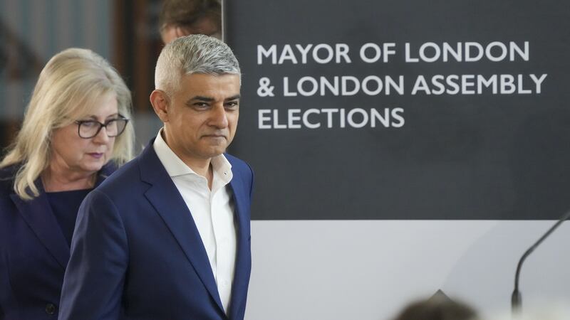 Labour’s Sadiq Khan is re-elected as the Mayor of London at City Hall