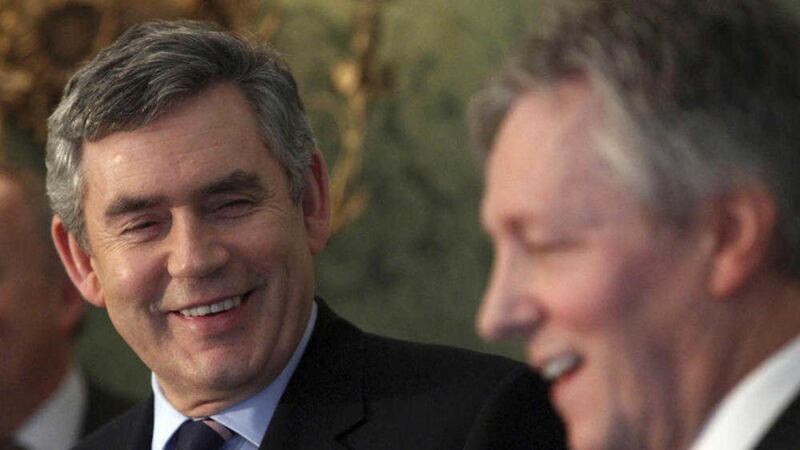 &nbsp;Gordon Brown and Peter Robinson in 2010