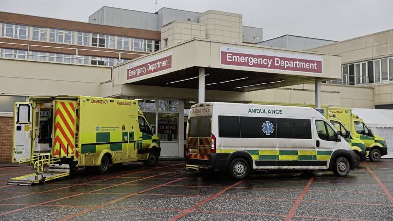 Craigavon Area Hospital faced significant pressures on Sunday as a result of visits to the emergency department. Picture by Liam McBurney/PA Wire 