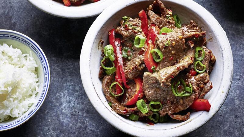 Stir-fried beef from Makan: Recipes from the Heart of Singapore by Elizabeth Haigh 