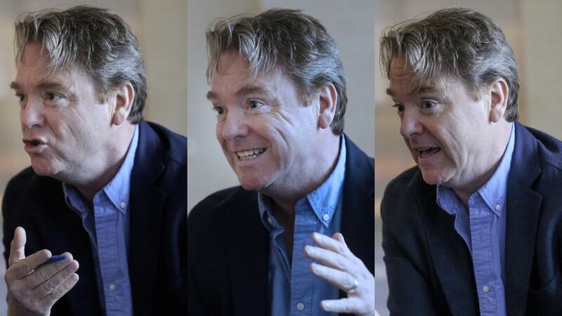 <span style="font-family: Arial, sans-serif; ">Economist David McWilliams, speaking to The Irish News in Belfast. Pictures by Hugh Russell</span>