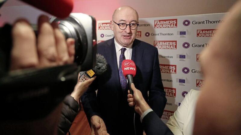 European commissioner for agriculture Phil Hogan prior to making a keynote address at the Irish Farmers Journal Navigating Global Trade Conference at the RDS in Dublin yesterday Picture by Niall Carson/PA 