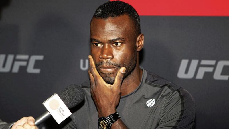 Uriah Hall at the UFC press conference at the SSE Arena in Belfast. Picture Matt Bohill. 